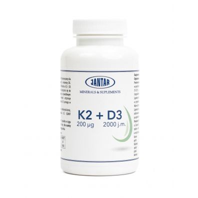 Jantar Witamina K2 + D3 Suplement diety 90 kaps.