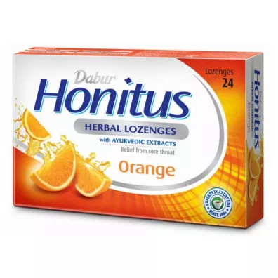Dabur Honitus Honitus pastylki zioowe pomaraczowe do ssania 24 x 2.5 g