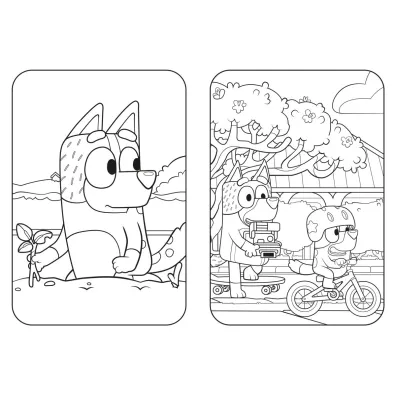 Wielkie podw�rko. Bluey. Weso�a kolorowanka