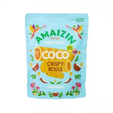 Amaizin Rollsy - chrupi�ce rurki kokosowe 140 g Bio