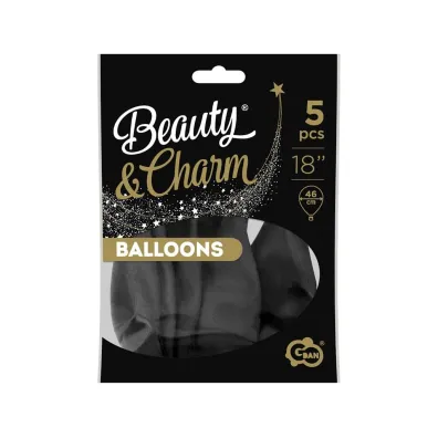 Godan Balony Beauty&Charm pastelowe czarne