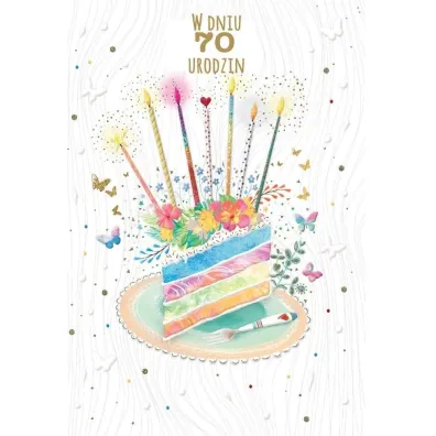 Trend Karnet okoliczno�ciowy Urodziny 70