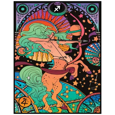 Kolorowanka welwetowa A4 Zodiak Strzelec
