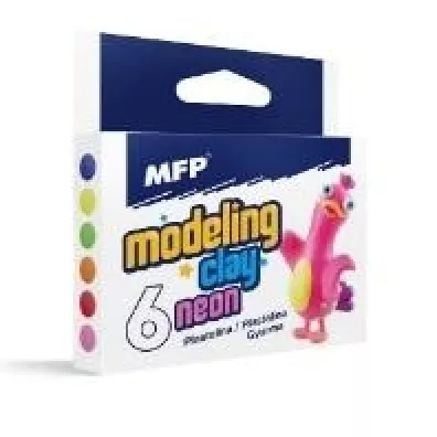 MFP Plastelina neonowa 6x100g