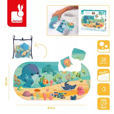 Janod Puzzle do kpieli Ocean 28 el. 3+