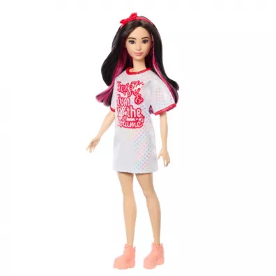 Barbie Fashionistas. Lalka Sukienka kropki HRH12 Mattel