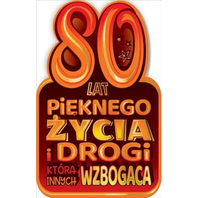 AbCard Kartka okoliczno�ciowa Urodziny 80
