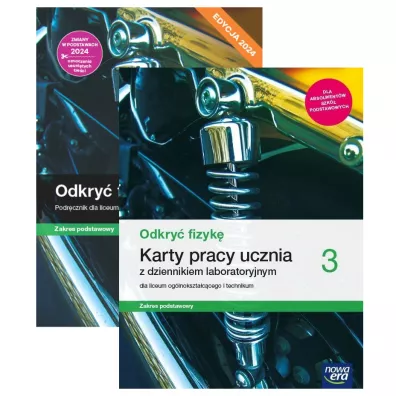Pakiet Odkry� fizyk� 3. Podr�cznik i Karty pracy ucznia z dziennikiem laboratoryjnym dla liceum og�lnokszta�c�cego i technikum. Zakres podstawowy. Edycja 2024 - Marcin Braun, Weronika �liwa, Bart�omiej Piotrowski, Izabela  Kondratowicz