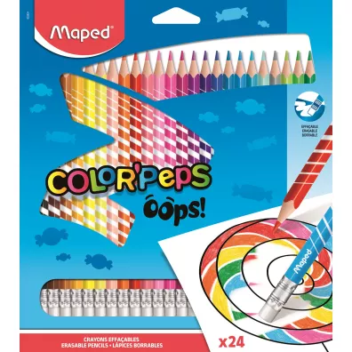 Maped Kredki Colorpeps Oops tr�jk�tne z gumk� 24 szt.