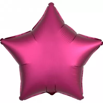 Amscan Balon foliowy Lustre purpurowy gwiazda 48cm