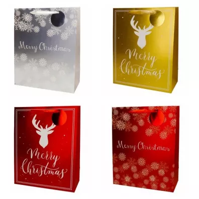 incood. Torba prezentowa 26x32 Merry Christmas mix