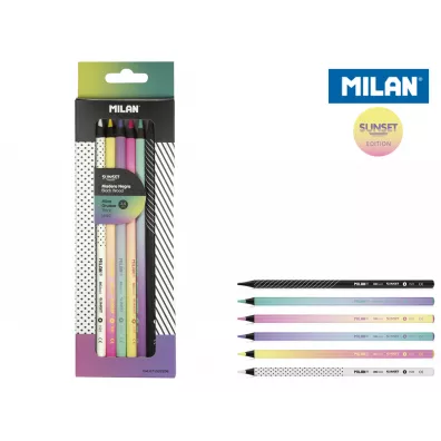 Milan Kredki o��wkowe Big Lead Sunset 1522 okr�g�e 6 szt.