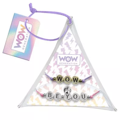 Bransoletki z przesaniem WOW trjkt KIDS EUROSWAN