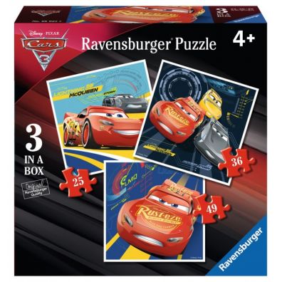 Puzzle 3w1 Porywajcy wycig Cars 3 069255 Ravensburger
