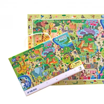Puzzle obserwacyjne 80 el. W Zoo Dodo