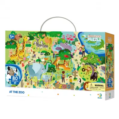 Puzzle obserwacyjne 80 el. W Zoo Dodo