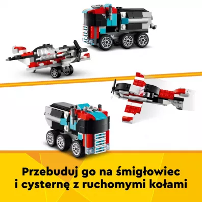 LEGO Creator Ci�ar�wka z platform� i helikopterem 31146