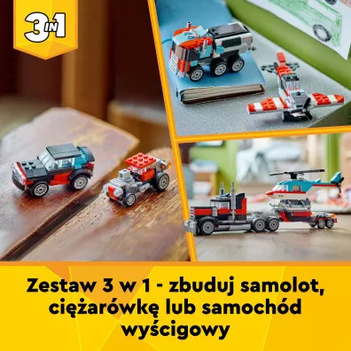 LEGO Creator Ci�ar�wka z platform� i helikopterem 31146
