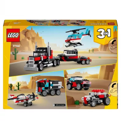 LEGO Creator Ci�ar�wka z platform� i helikopterem 31146