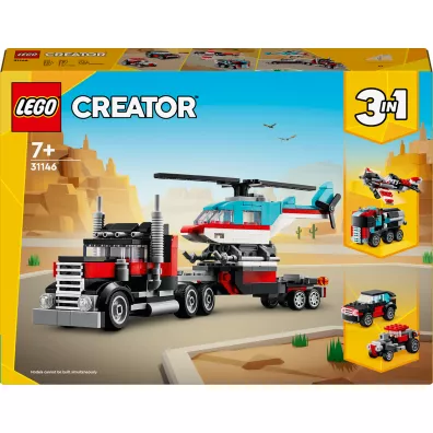 LEGO Creator Ci�ar�wka z platform� i helikopterem 31146