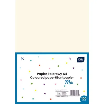 Interdruk Papier kolorowy A4 100 kartek