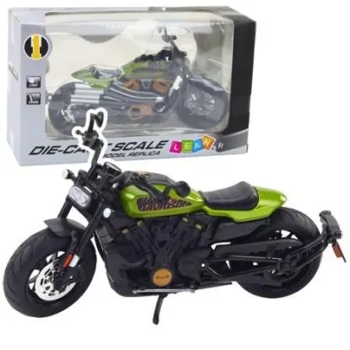 Motocykl Chopper z d�wiekiem i �wiat�em 1:12 LeanToys