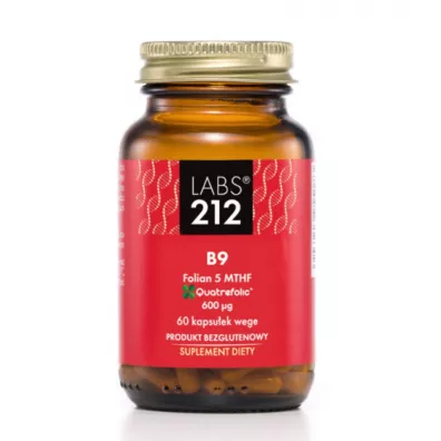 Labs212 B9 Folian 5-MTHF Suplement diety 60 kaps.