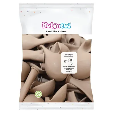 GoParty Balony lateksowe Pastel piaskowobia�e 30cm