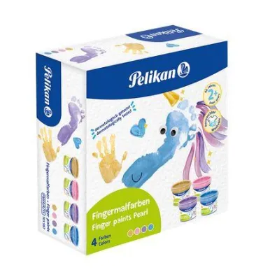 Pelikan Farby do malowania palcami Pearl 4 kolory