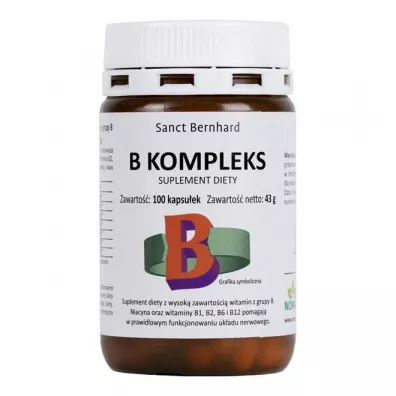 Kr�uterhaus Sanct Bernhard B Kompleks Suplement diety 100 kaps.