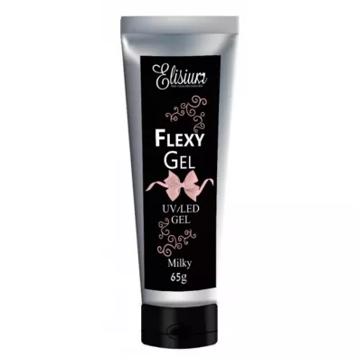 Elisium Flexy Gel el do przeduania paznokci Milky 65 g