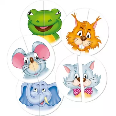 Puzzle Uk�adanka edukacyjna Po��wki i g��wki Kukuryku