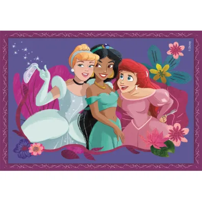 Puzzle 4w1 - SuperColor. Disney Princess (12+16+20+24 el.) Clementoni