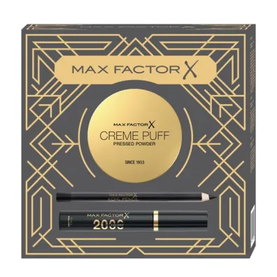 Max Factor Zestaw Creme Puff matowy puder do twarzy + Mascara 2000 Calorie tusz do rz�s + Kohl Pencil kredka do oczu