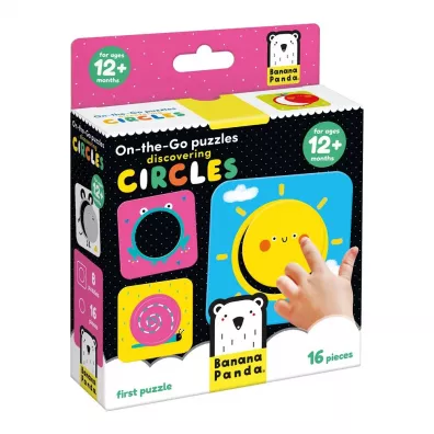 Puzzle 16 el. On-the-Go - Discovering Circles Banana Panda