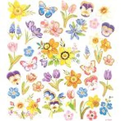 Dalprint Naklejki kwiaty 35 szt.