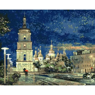 Ideyka Malowanie po numerach - Plac Sofijski 40x50cm