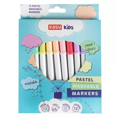 Easy Stationery Pisaki spieralne Pastel 12 szt.