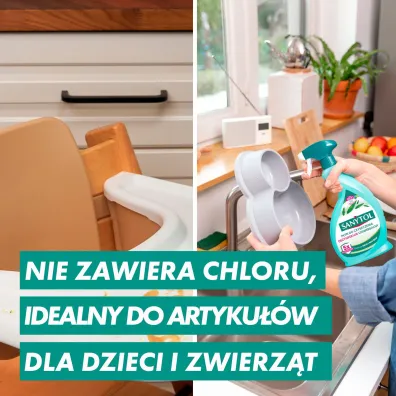 Sanytol Spray uniwersalny do czyszczenia i dezynfekcji o zapachu eukaliptusa Zestaw 3 x 500 ml