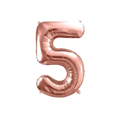 PartyDeco Balon foliowy 5 r�owe z�oto 86cm