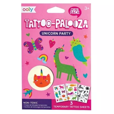 Tatua�e zmywalne mini Tattoo Palooza - Jednoro�ec Ooly
