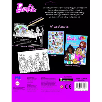 Barbie. Zdrapuj, koloruj, naklejaj