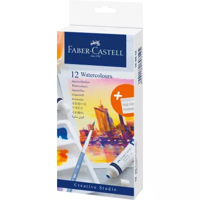 Faber-Castell Farby akwarelowe CS w tubkach 12 kolorw