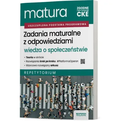 Pakiet Matura 2026. Wiedza o spo�ecze�stwie. Zakres rozszerzony: Teoria do matury. Vademecum, Zadania maturalne z odpowiedziami. Repetytorium