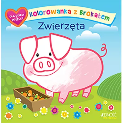 Kolorowanka z brokatem. Zwierz�ta - Ola Makowska