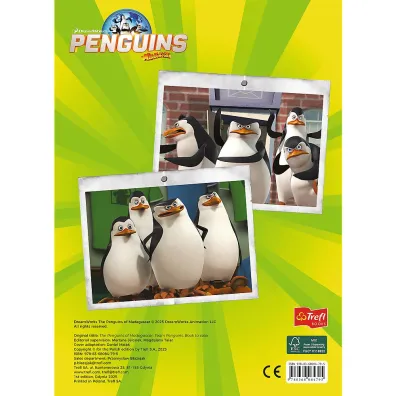 Pingwiny z Madagaskaru Kolorowanka