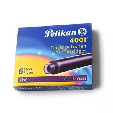 Pelikan Naboje kr�tkie fioletowe 6 szt.