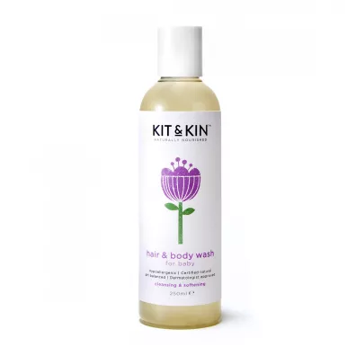 Kit and Kin Organiczny �el do mycia 2w1 do cia�a i w�os�w maluszka 250 ml