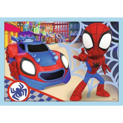 Puzzle 4w1 - Ekipa Spidey`a Spidey and his Amazing Friends, Marvel (12+15+20+24 el.) Trefl