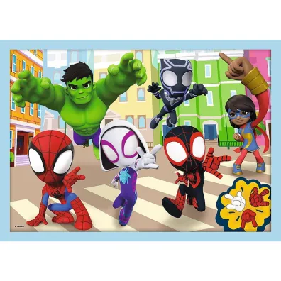 Puzzle 4w1 - Ekipa Spidey`a Spidey and his Amazing Friends, Marvel (12+15+20+24 el.) Trefl